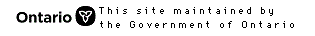 This site is maintained by the Government of Ontario, Canada.